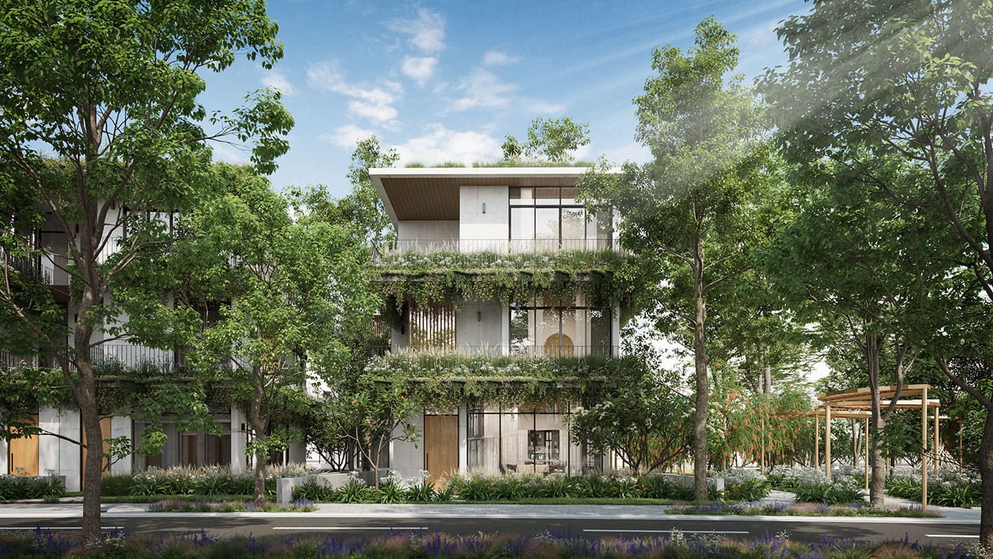 Đắm chìm trong thiên nhiên tại những căn biệt thự ở Eco Central Park.