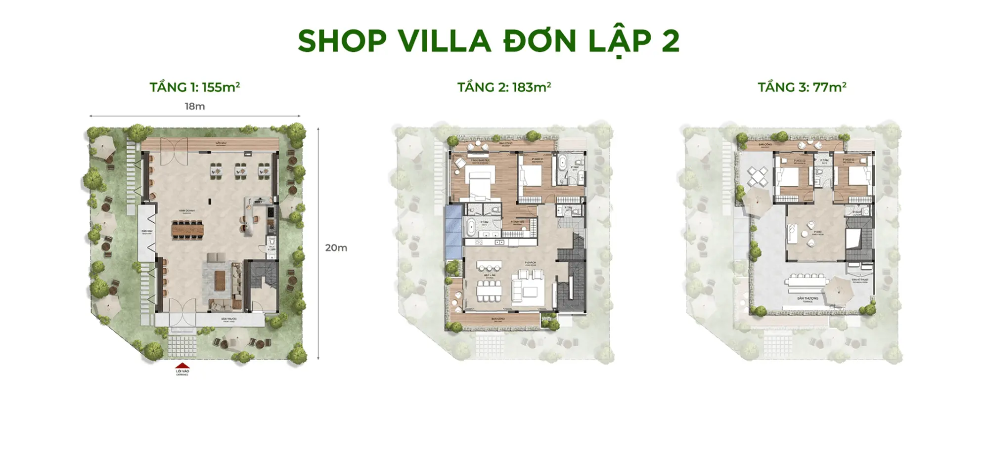 Layout thiết kế Shop Villa Đơn Lập 2 phân khu Sky Retreat thuộc dự án Eco Retreat Layout thiết kế Shop Villa Đơn Lập 2 phân khu Sky Retreat thuộc dự án Eco Retreat