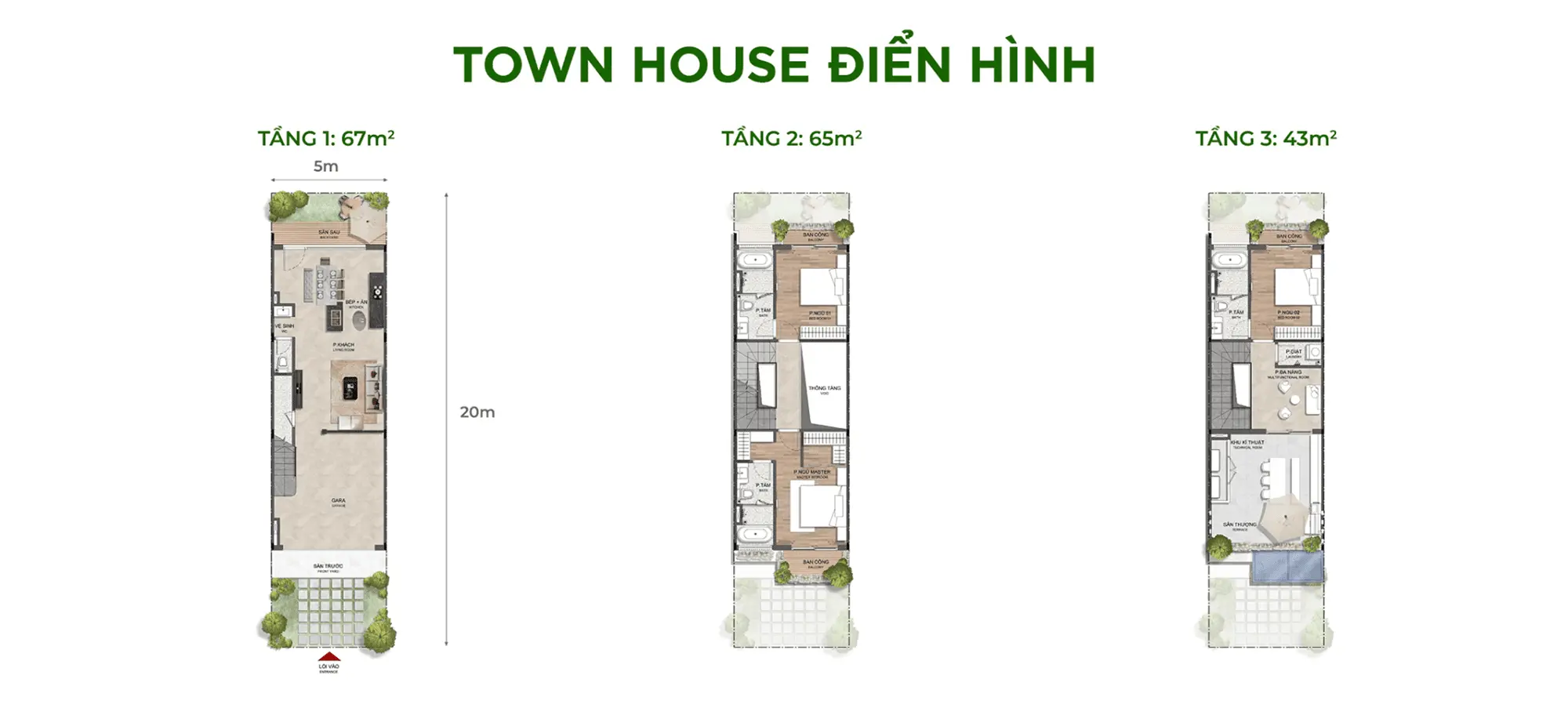 Layout thiết kế Town House Điển Hình phân khu Sky Retreat thuộc dự án Eco Retreat Layout thiết kế Town House Điển Hình phân khu Sky Retreat thuộc dự án Eco Retreat