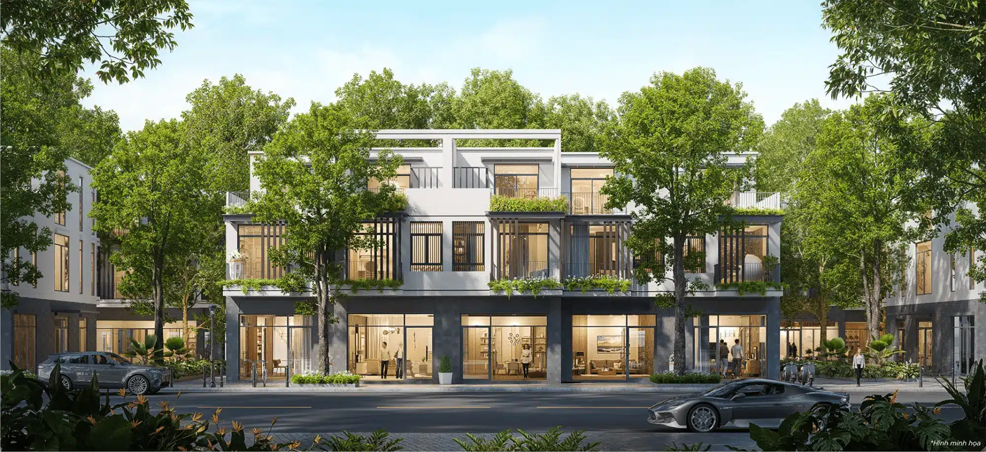Town House 175-177m² Thiết kế hiện đại 3 tầng với tầng trệt thương mại, hoàn hảo cho mô hình sống và kinh doanh cộng hưởng Town House 175-177m² Thiết kế hiện đại 3 tầng với tầng trệt thương mại, hoàn hảo cho mô hình sống và kinh doanh cộng hưởng