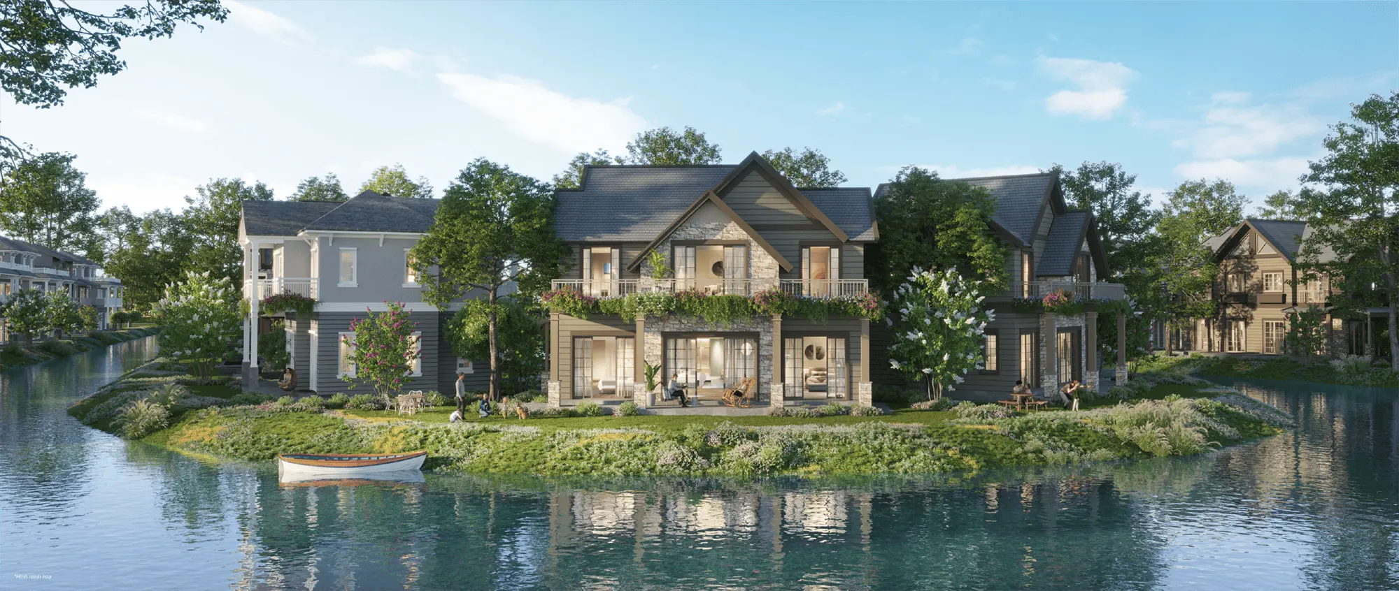 Cuộc sống bên sông thơ mộng với Island Villa Rẻ Quạt, nơi mỗi ngày đều có thể chèo thuyền thư giãn Cuộc sống bên sông thơ mộng với Island Villa Rẻ Quạt, nơi mỗi ngày đều có thể chèo thuyền thư giãn