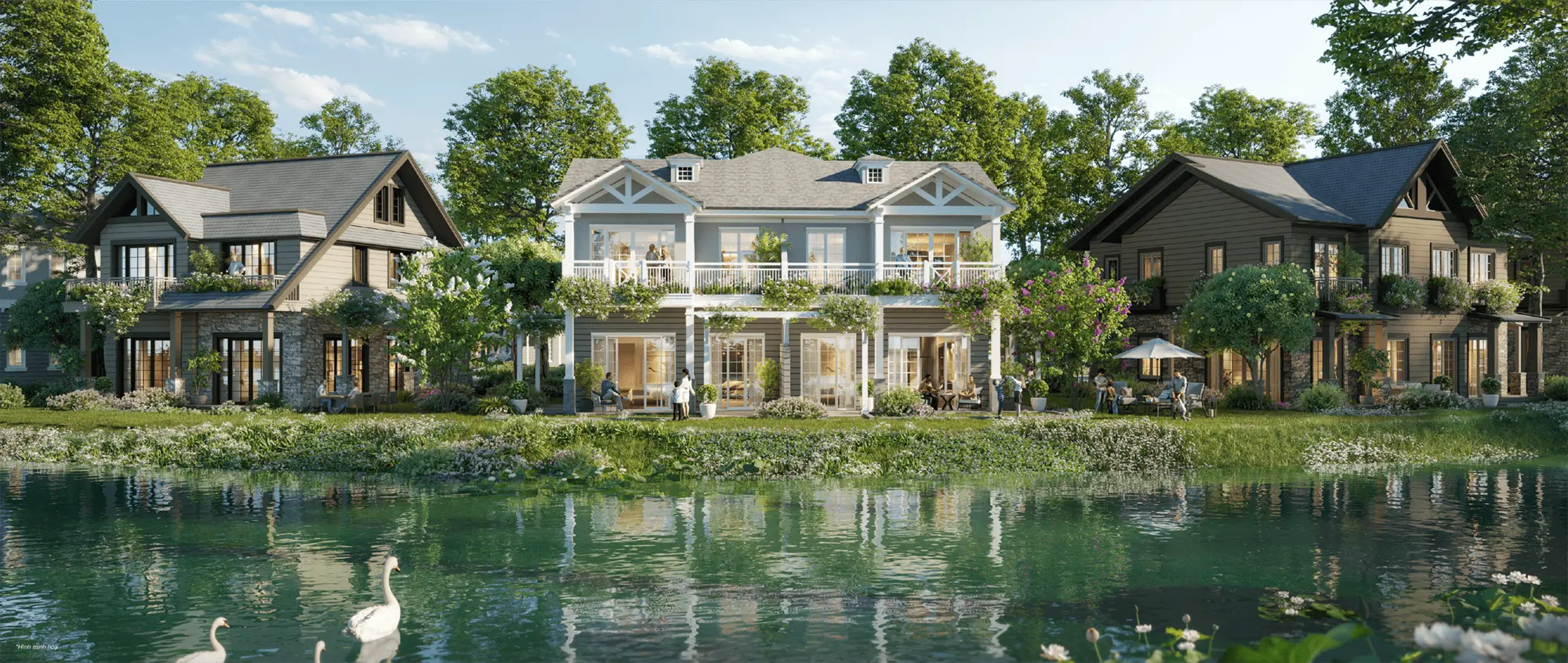 Hòa mình cùng thiên nga và hoa sen, Island Villa Song Lập tạo nên cuộc sống như resort giữa thiên nhiên trong lành Hòa mình cùng thiên nga và hoa sen, Island Villa Song Lập tạo nên cuộc sống như resort giữa thiên nhiên trong lành