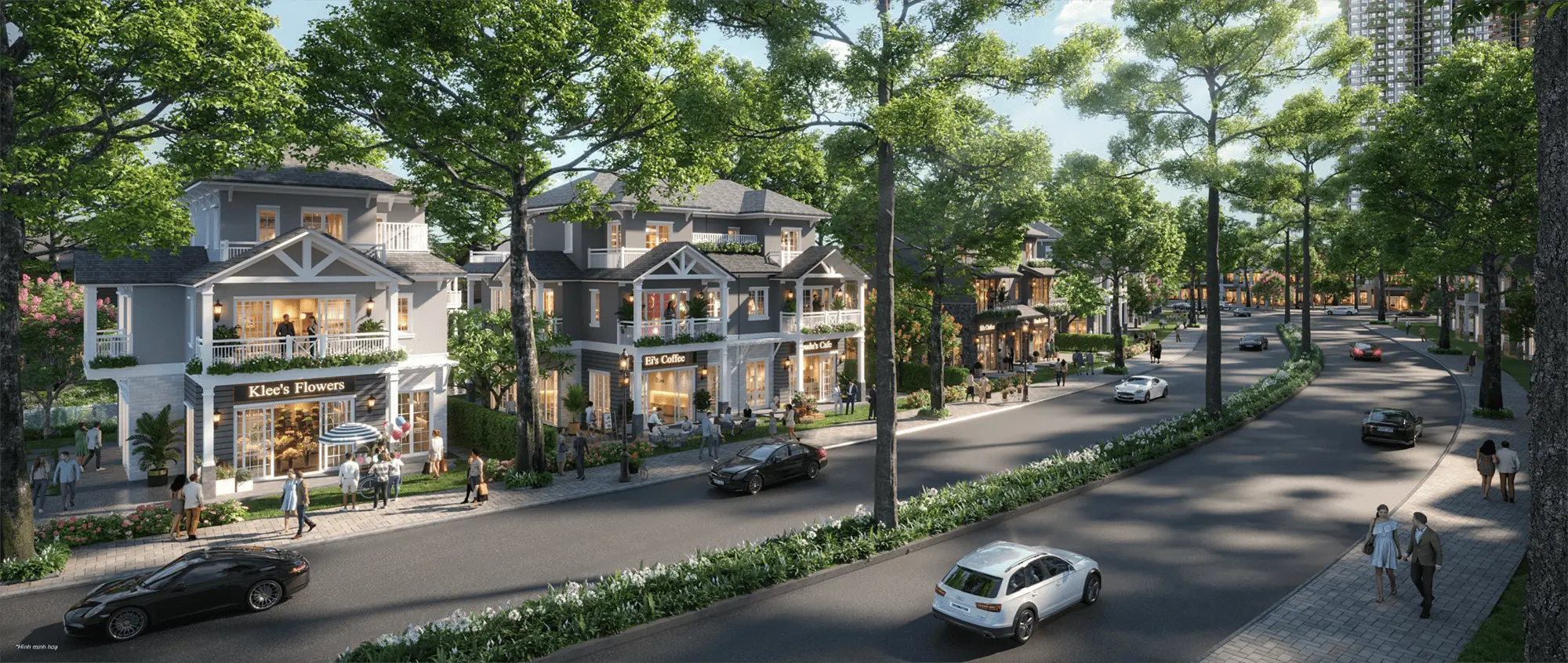 Khu phố thương mại sầm uất với Shop Villa Đảo, nơi cộng đồng dân cư và khách hàng giao thương mỗi ngày Khu phố thương mại sầm uất với Shop Villa Đảo, nơi cộng đồng dân cư và khách hàng giao thương mỗi ngày