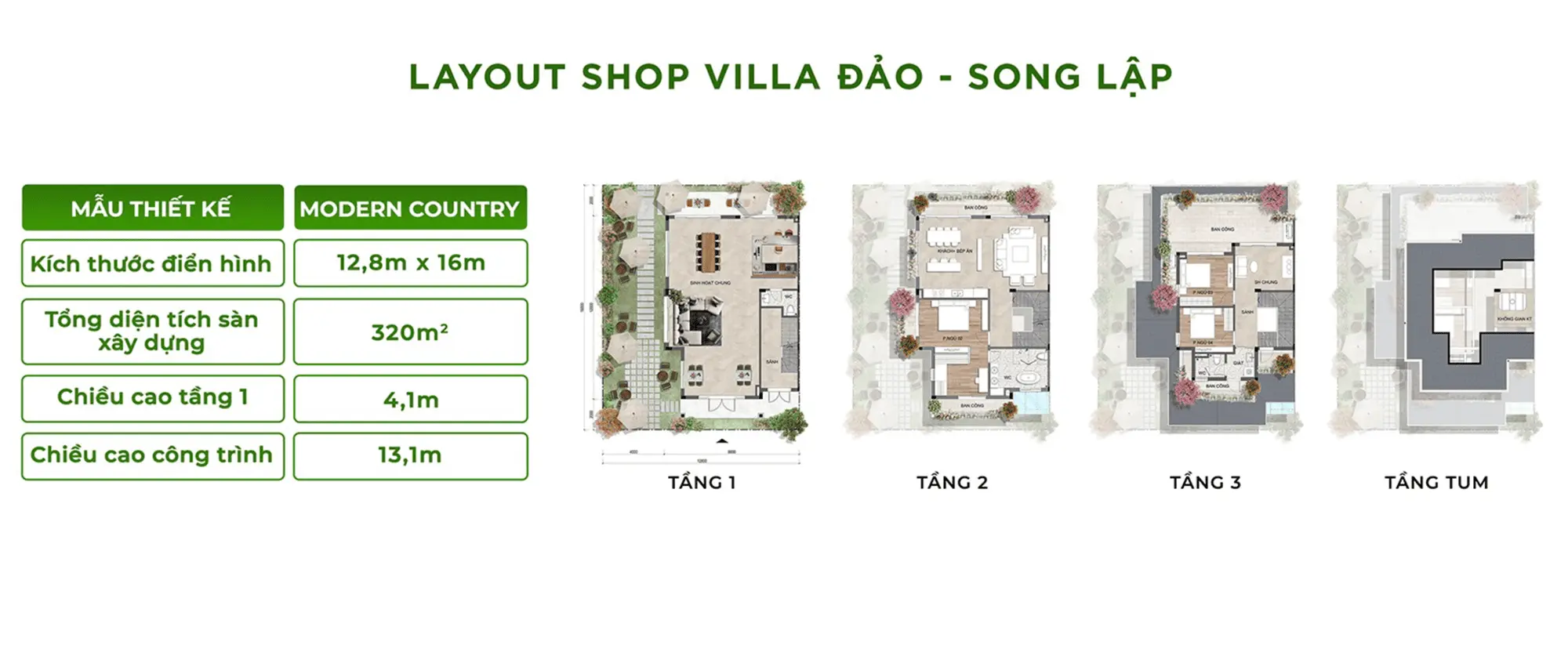 Layout thiết kế sản phẩm Shop Villa Đảo Song Lập 12,8mx16m, diện tích sàn 320m2 tại Retreat Island Layout thiết kế sản phẩm Shop Villa Đảo Song Lập 12,8mx16m, diện tích sàn 320m2 tại Retreat Island