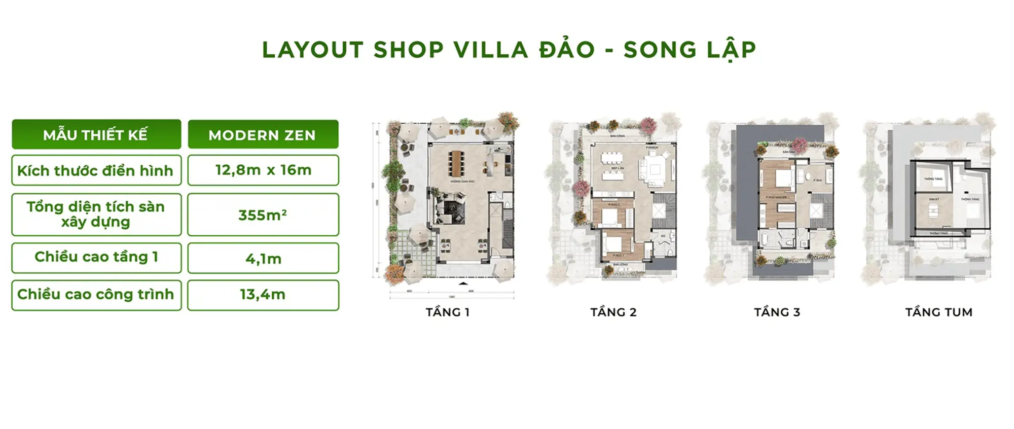 Layout thiết kế sản phẩm Shop Villa Đảo Song Lập 12,8mx16m, diện tích sàn 355m2 tại Retreat Island Layout thiết kế sản phẩm Shop Villa Đảo Song Lập 12,8mx16m, diện tích sàn 355m2 tại Retreat Island
