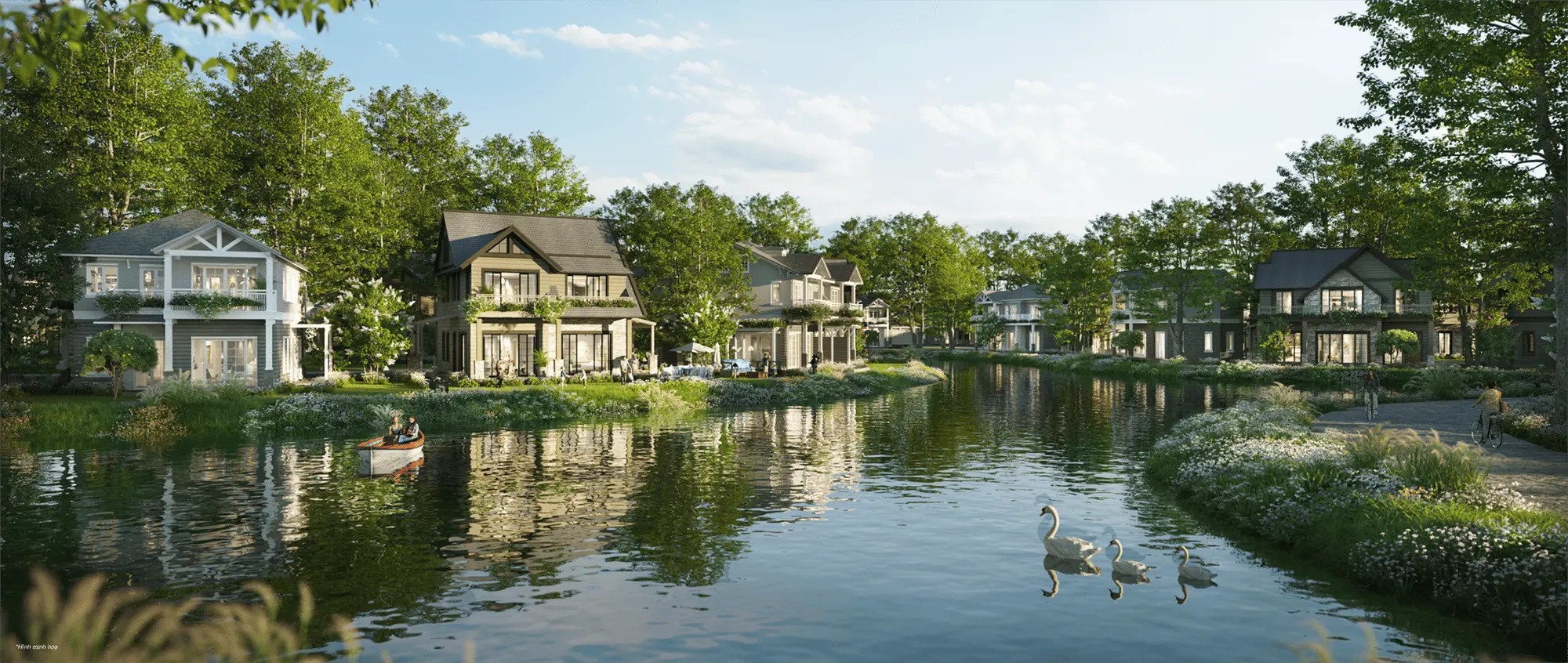 Thưởng thức cuộc sống chèo thuyền thư thái với Island Villa Đơn Lập, nơi mỗi ngày đều là kỳ nghỉ bên sông xanh. Thưởng thức cuộc sống chèo thuyền thư thái với Island Villa Đơn Lập, nơi mỗi ngày đều là kỳ nghỉ bên sông xanh.